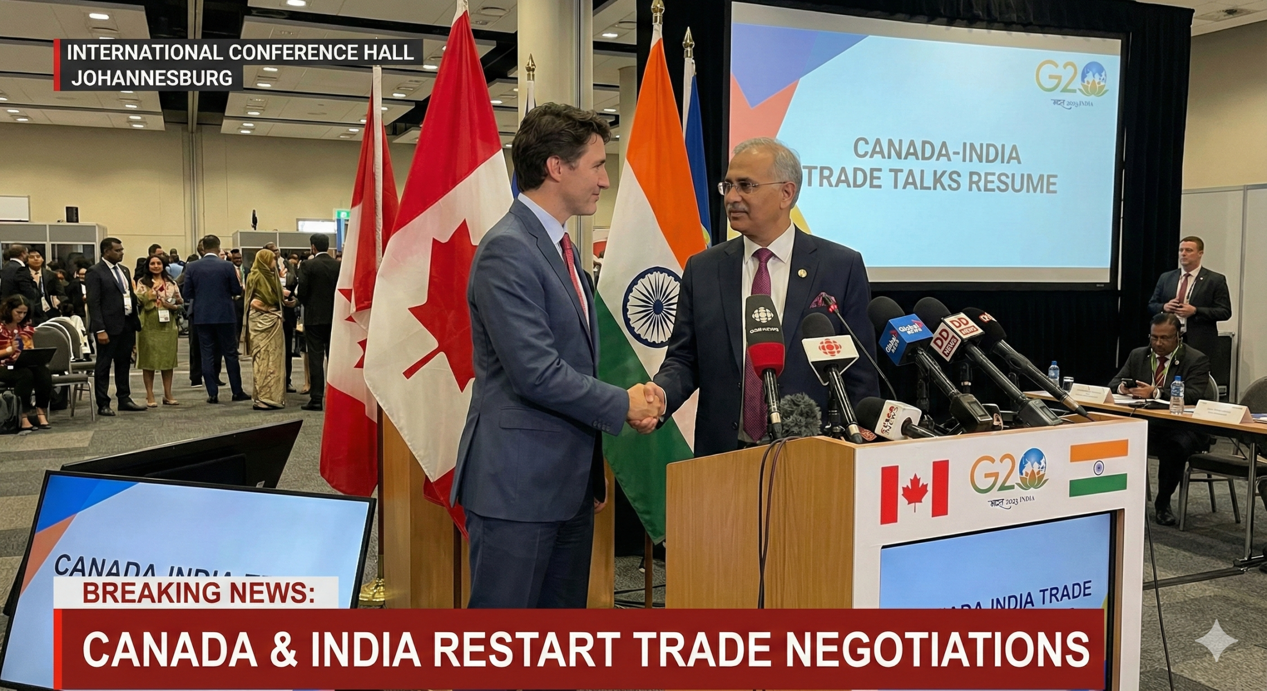 Canada and India Restart Comprehensive Trade Negotiations After G20 Breakthrough in Johannesburg