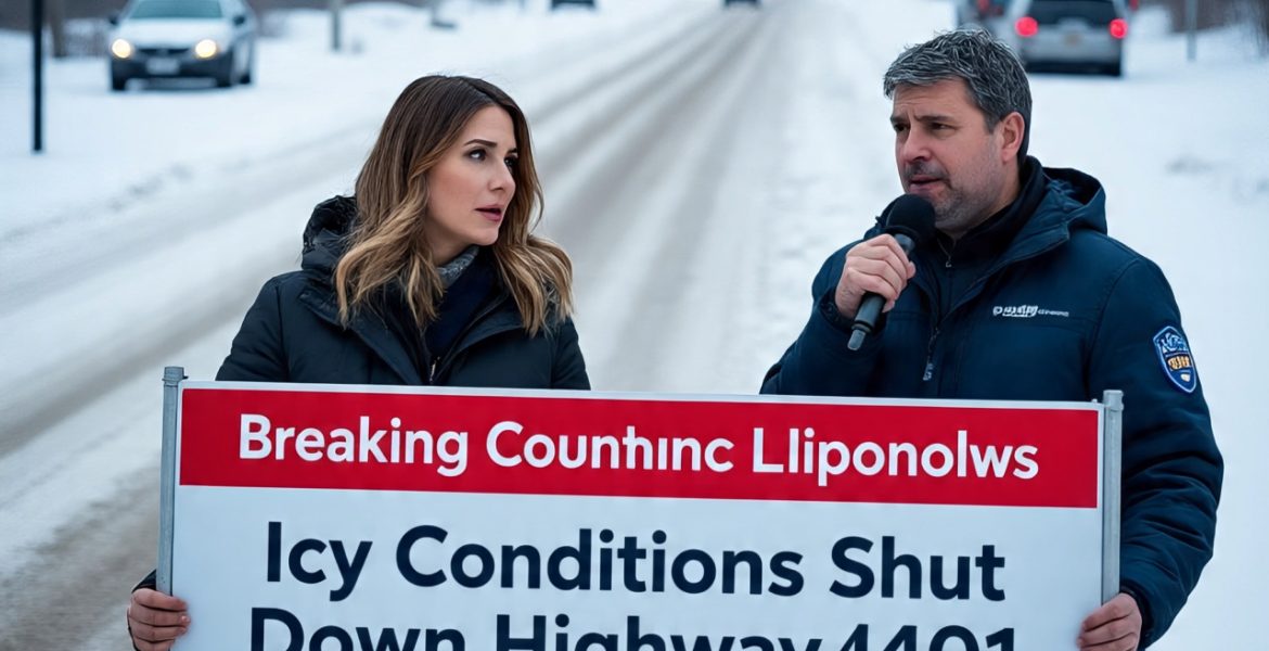 Icy Conditions Shut Down Highway 401 in Drumbo for Nine Hours