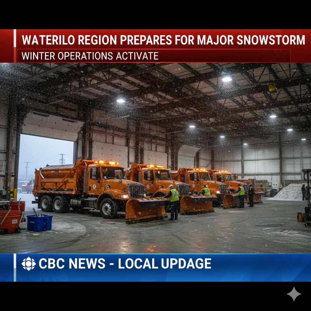 Waterloo Region Prepares for First Major Snowstorm as Winter Operations Activate
