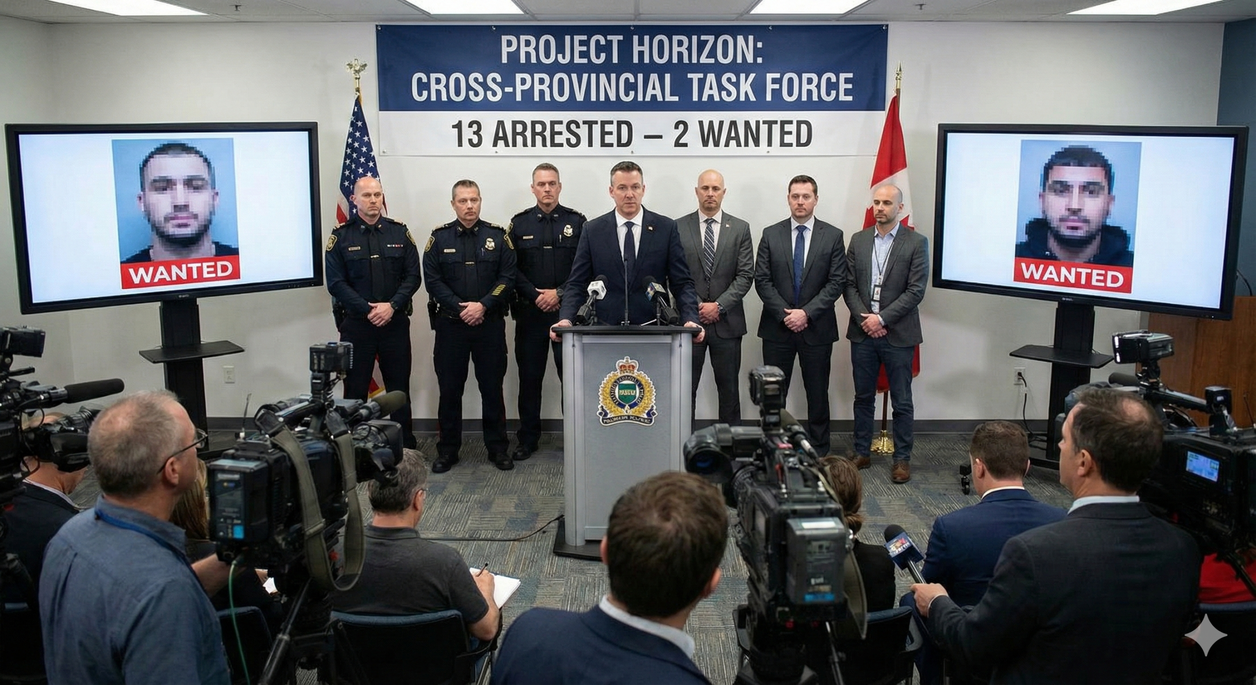 13 Arrested in Major Cross-Provincial Crime Probe as Police Hunt Two Remaining Suspects