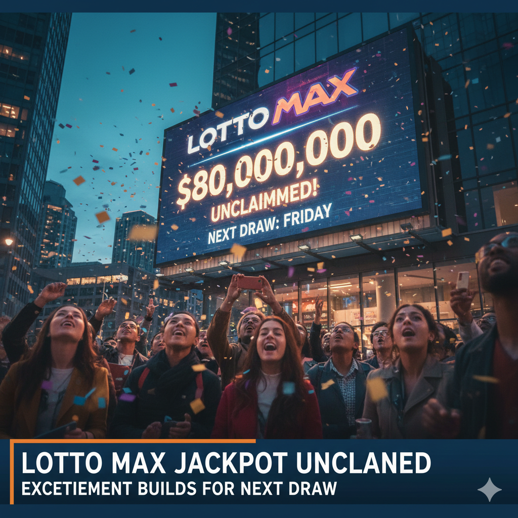 $80 Million Lotto Max Jackpot Remains Unclaimed as Excitement Builds Ahead of Next Draw