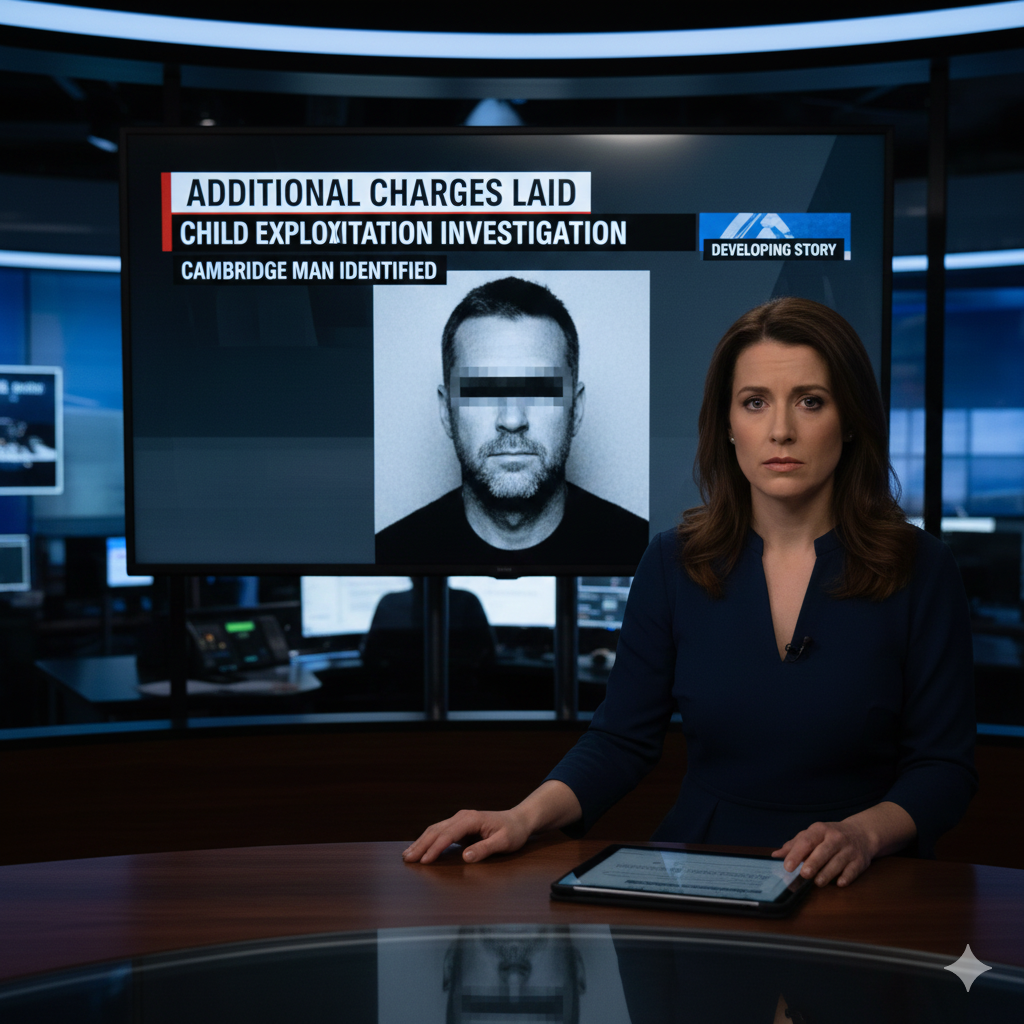 Additional Charges Laid in Expanding Child Exploitation Investigation Involving Cambridge Man