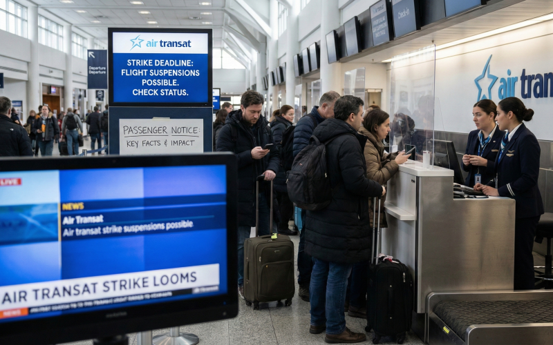 Air Transat Strike Deadline Nears: Key Facts About Flight Suspensions and Passenger Impact