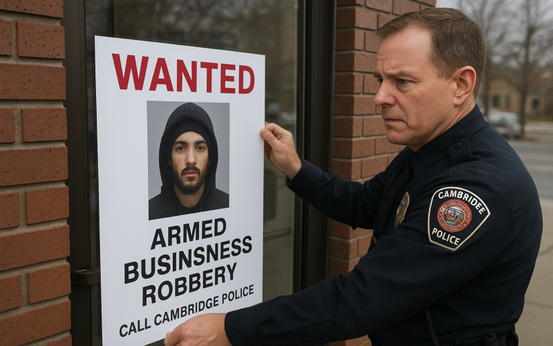 Cambridge Police Seek Public’s Help Identifying Suspect in Armed Business Robbery