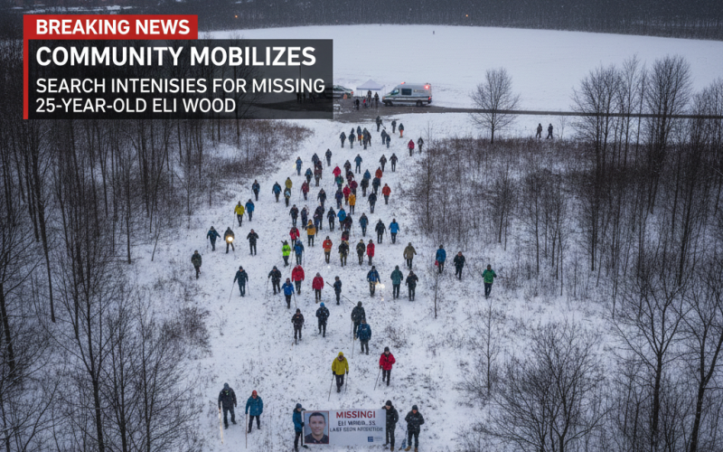 Community Mobilizes in Kitchener as Search Intensifies for Missing 25-Year-Old Eli Wood