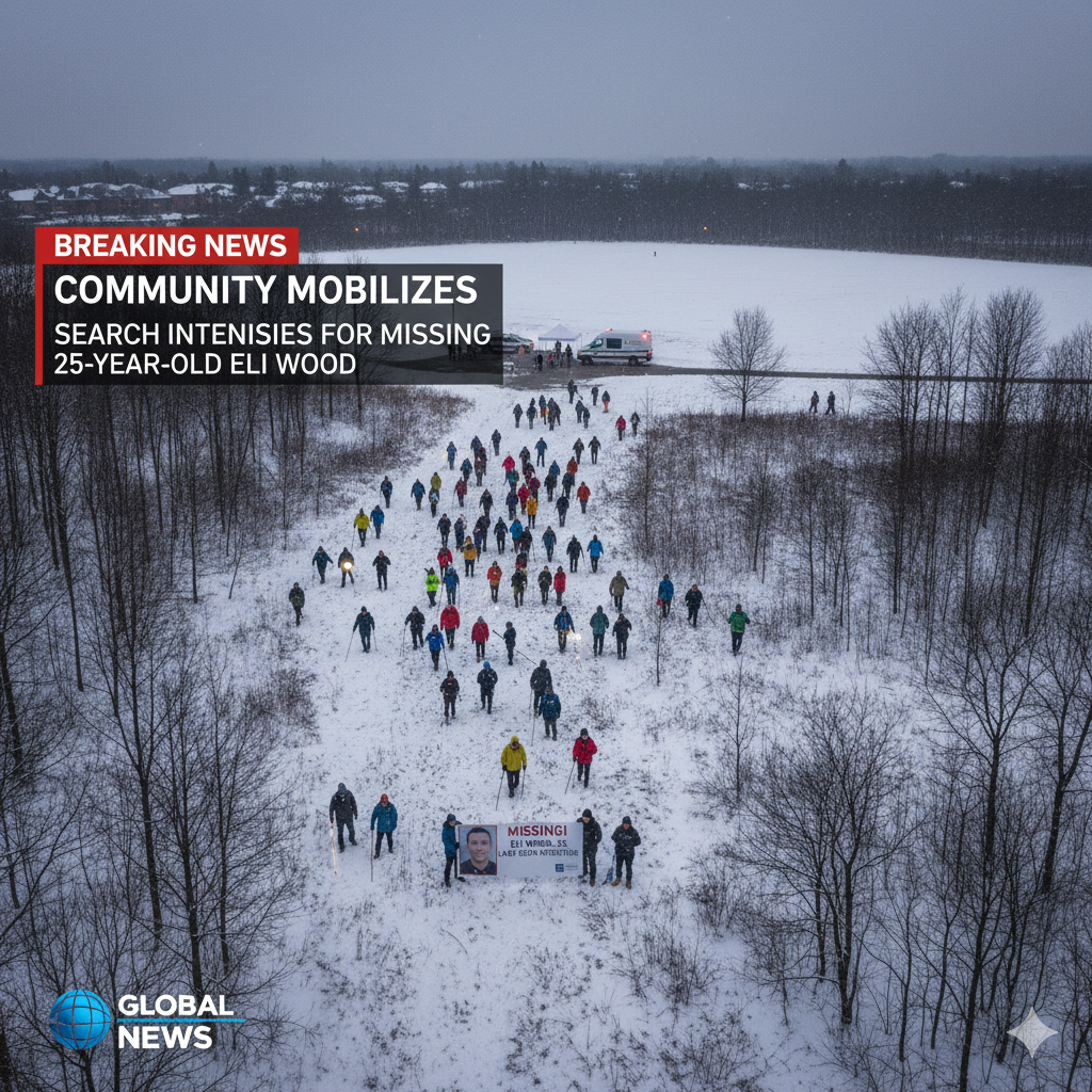 Community Mobilizes in Kitchener as Search Intensifies for Missing 25-Year-Old Eli Wood