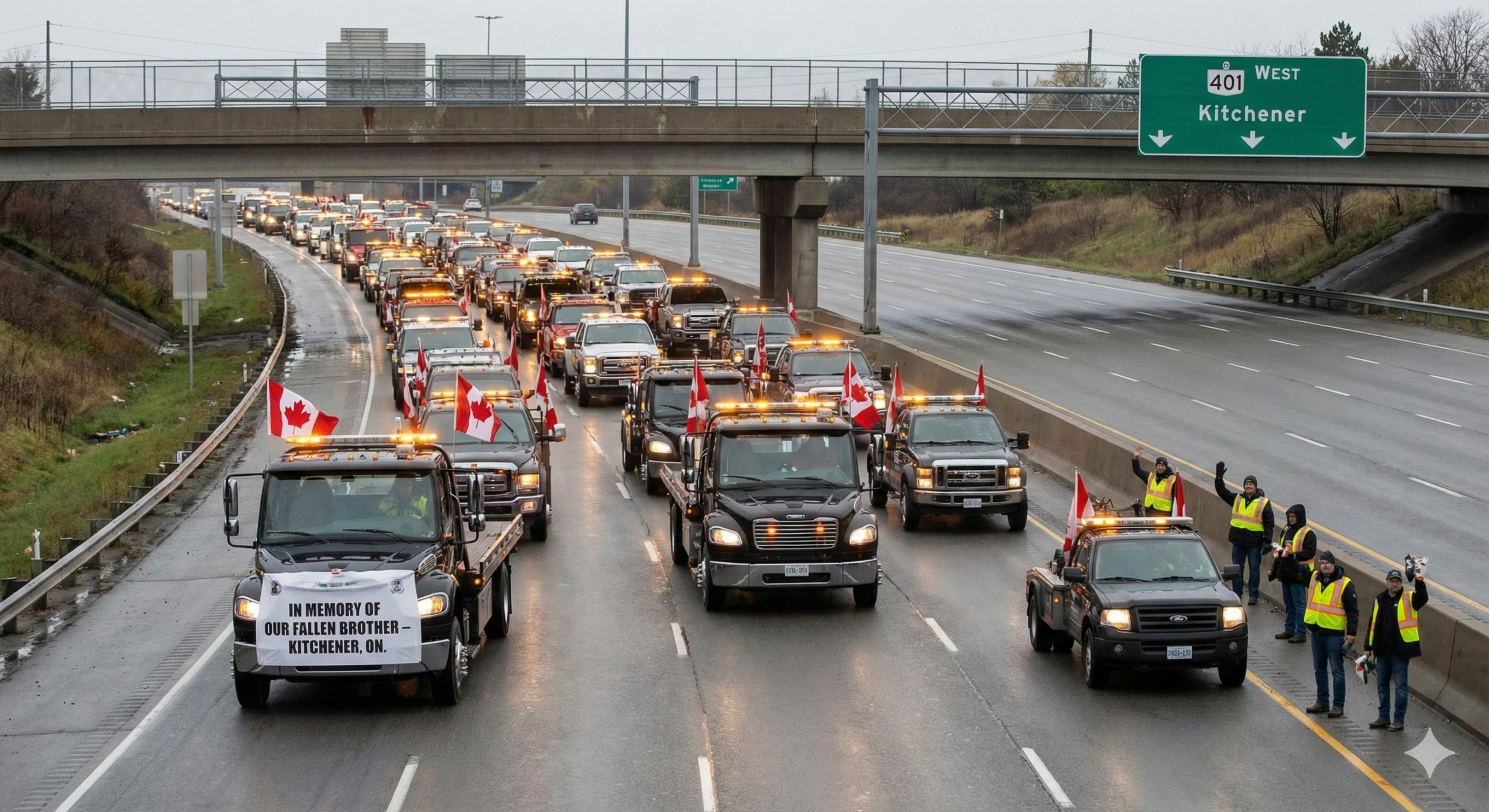 Community to Honour Fallen Kitchener Tow Truck Operator With Memorial Convoy on Highway 401
