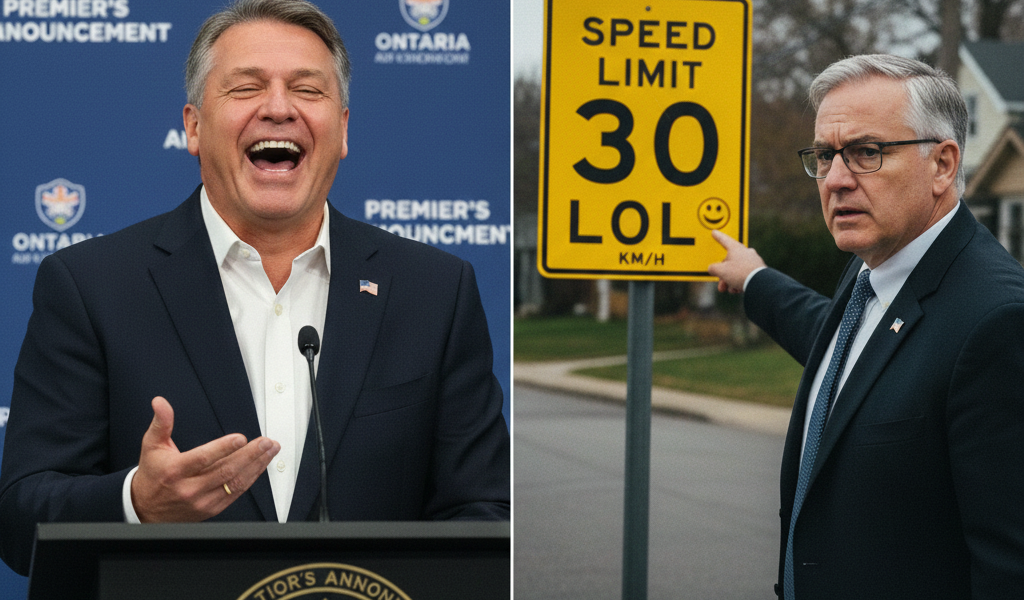 Ford Responds to Municipal Concerns Over New Speed Signs: 'I Broke Out Laughing'