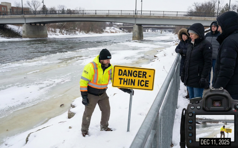GRCA Issues Urgent Warning About Thin Ice Across Local Rivers and Reservoirs
