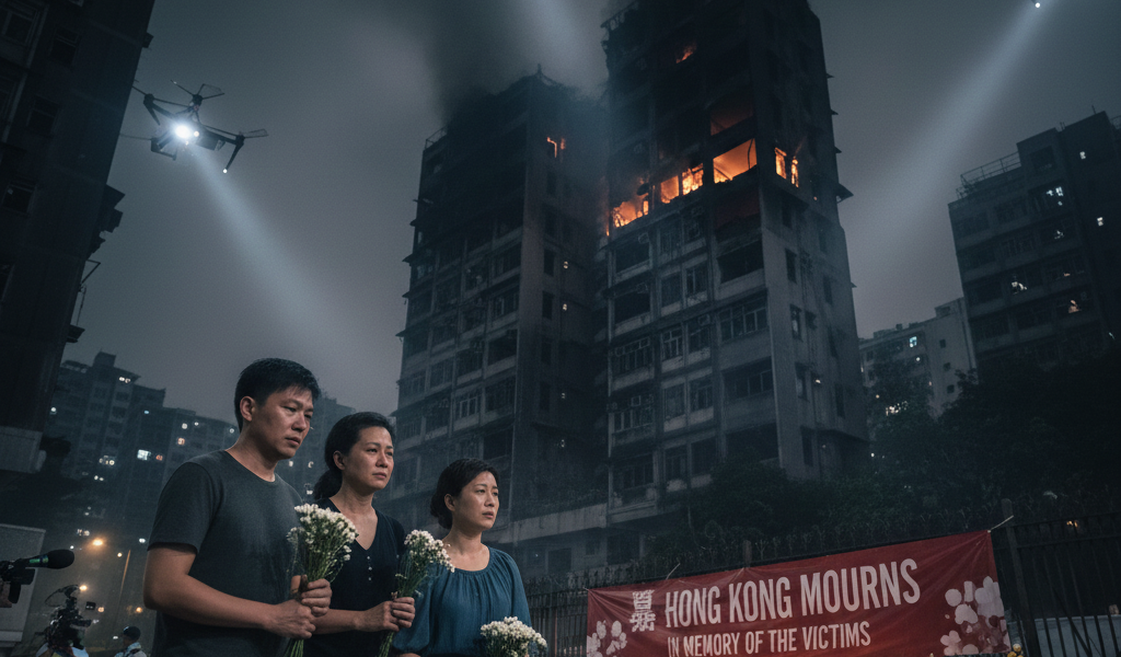 Hong Kong Enters Three Days of Mourning After Deadly Apartment Complex Fire