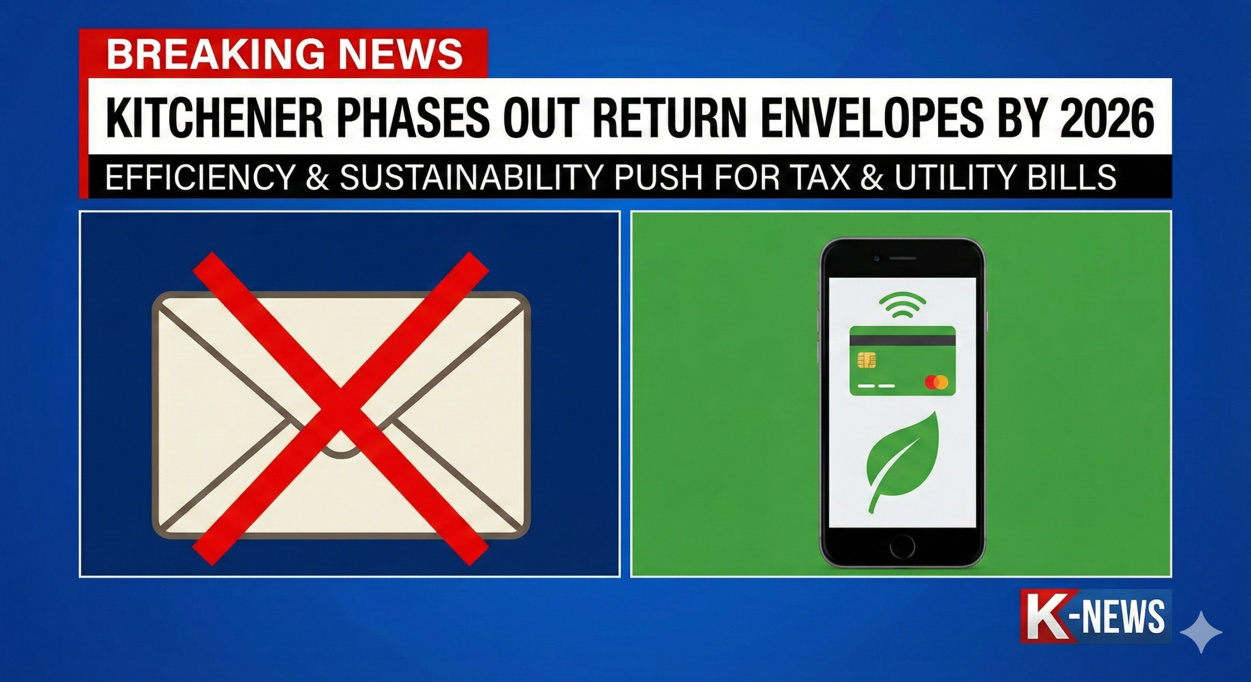 Kitchener to Phase Out Return Envelopes for Tax and Utility Bills in 2026 A Push Toward Efficiency and Sustainability