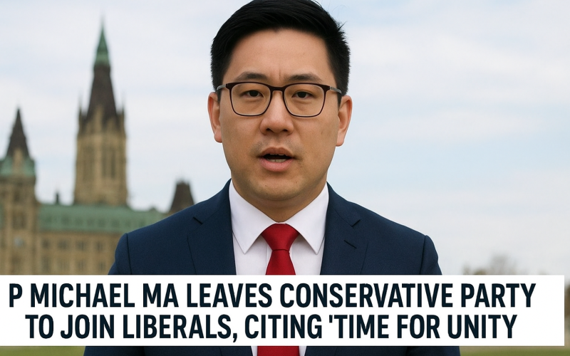 MP Michael Ma Leaves Conservative Party to Join Liberals, Citing “Time for Unity”