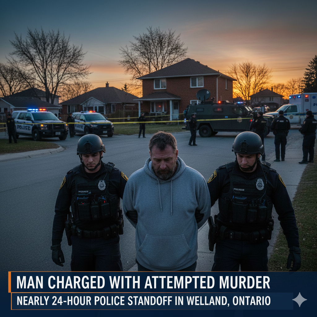 Man Charged With Attempted Murder After Nearly 24-Hour Police Standoff in Welland, Ontario