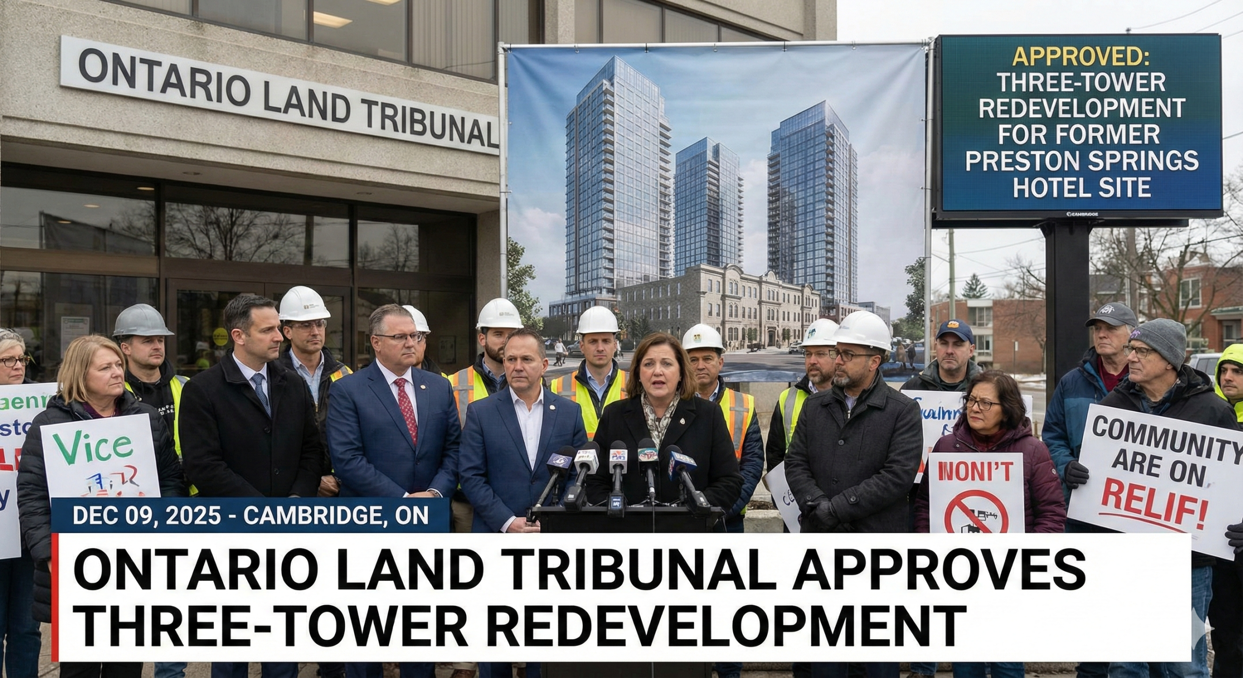 Ontario Land Tribunal Approves Three-Tower Redevelopment for Former Preston Springs Hotel Site