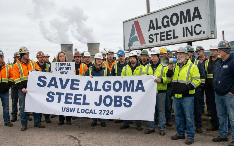 Plan Underway to Preserve Hundreds of Algoma Steel Jobs as Union Pushes for Federal Support