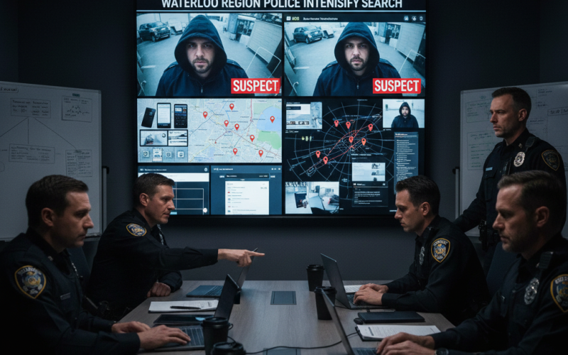 Police Intensify Search for Suspect in Ongoing Criminal Harassment Investigation Across Waterloo Region