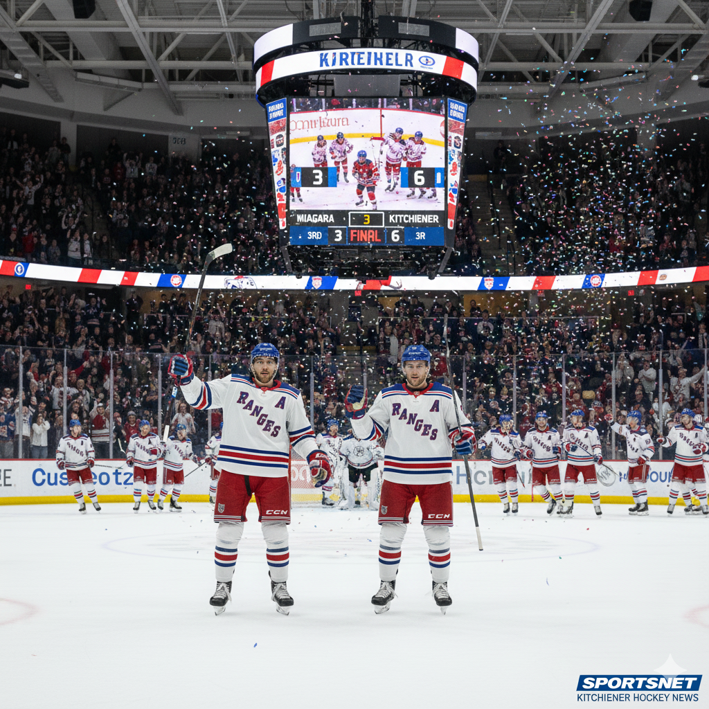 Rangers Explode for Six Goals, Extend Winning Streak with 6–3 Victory Over Niagara