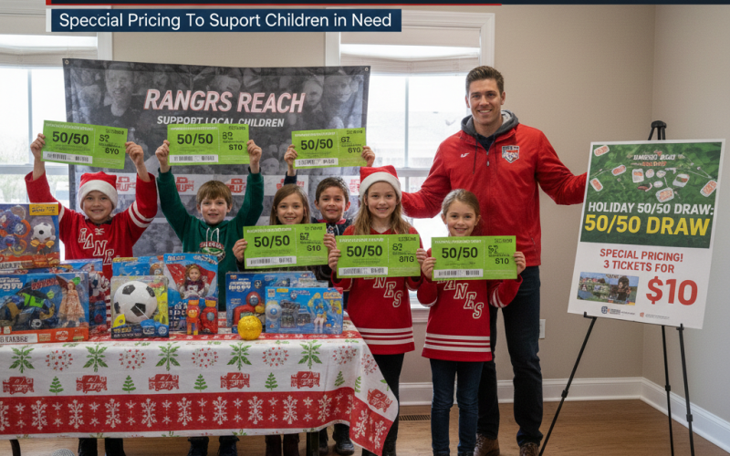 Rangers Reach Launches Special Holiday Pricing for 50/50 Draws to Support Local Children in Need