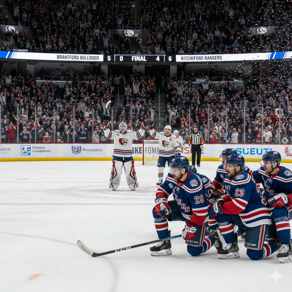 Rangers Show Heart in Dramatic Comeback but Fall Just Short Against Brantford Bulldogs