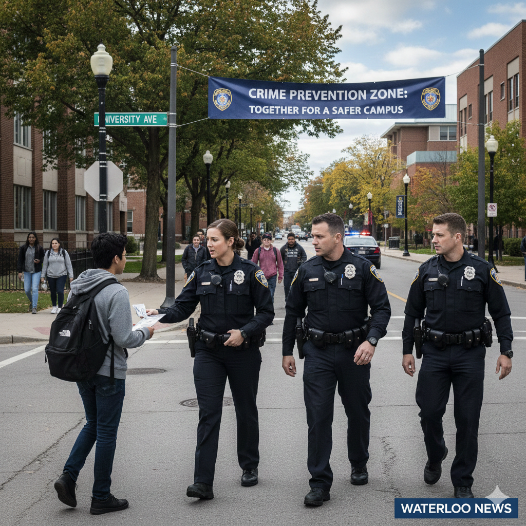 Regional Police Step Up Crime Prevention Efforts in Waterloo’s University District