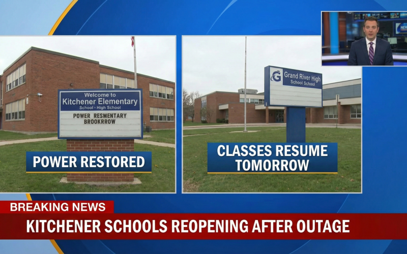 Two Kitchener Schools Set to Reopen After Power Outage Disrupts Classes
