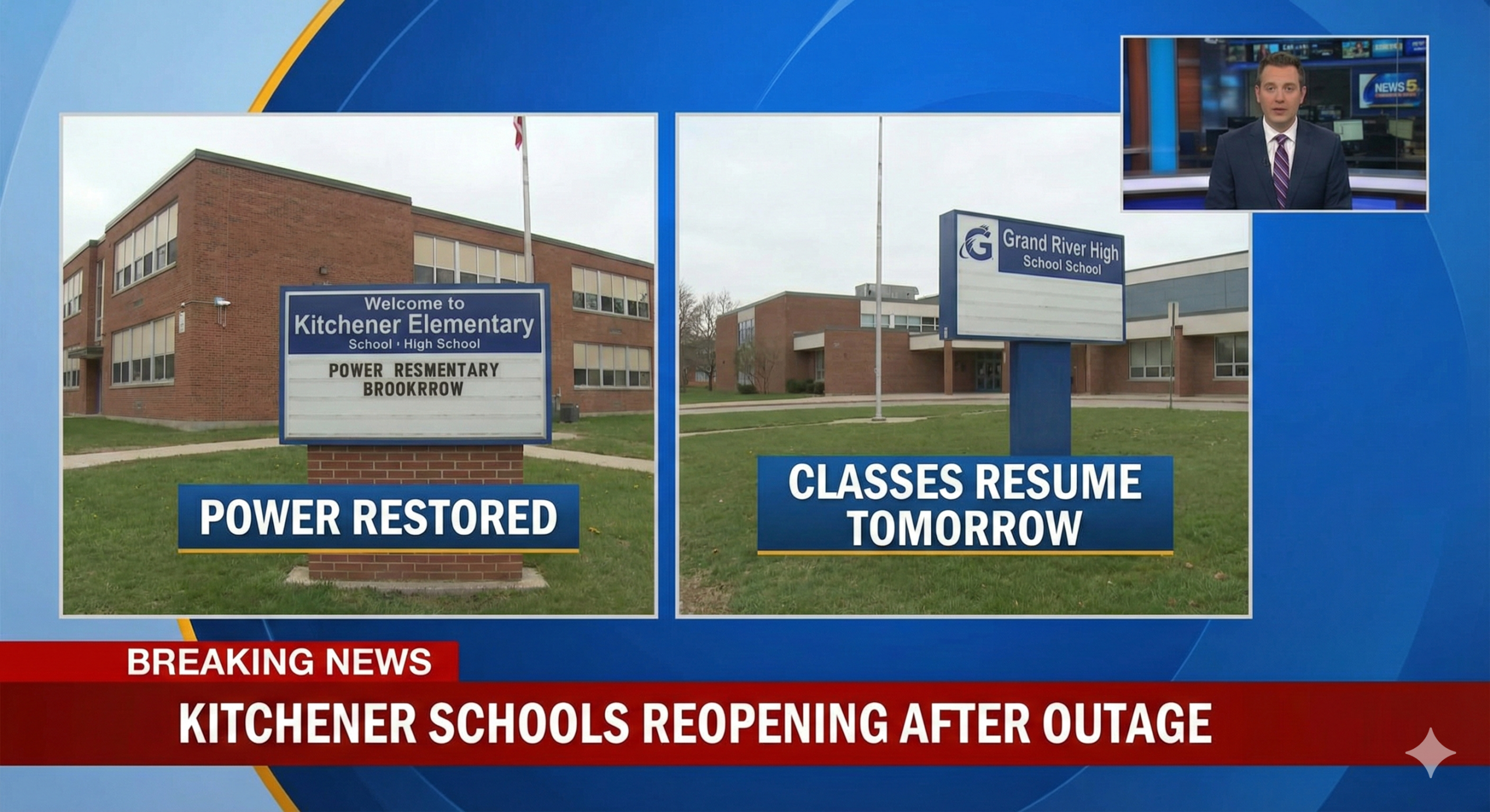 Two Kitchener Schools Set to Reopen After Power Outage Disrupts Classes