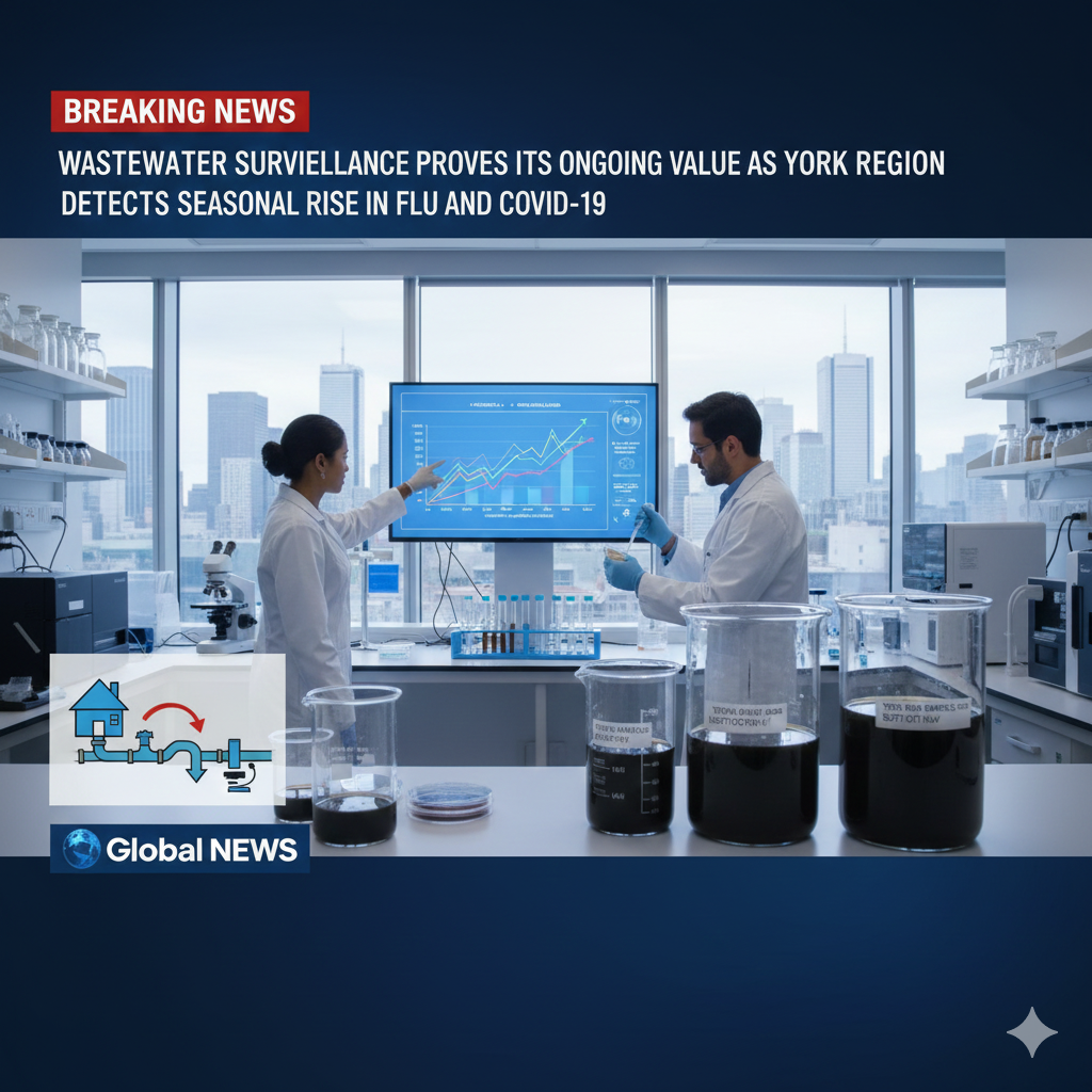 Wastewater Surveillance Proves Its Ongoing Value as York Region Detects Seasonal Rise in Flu and COVID-19