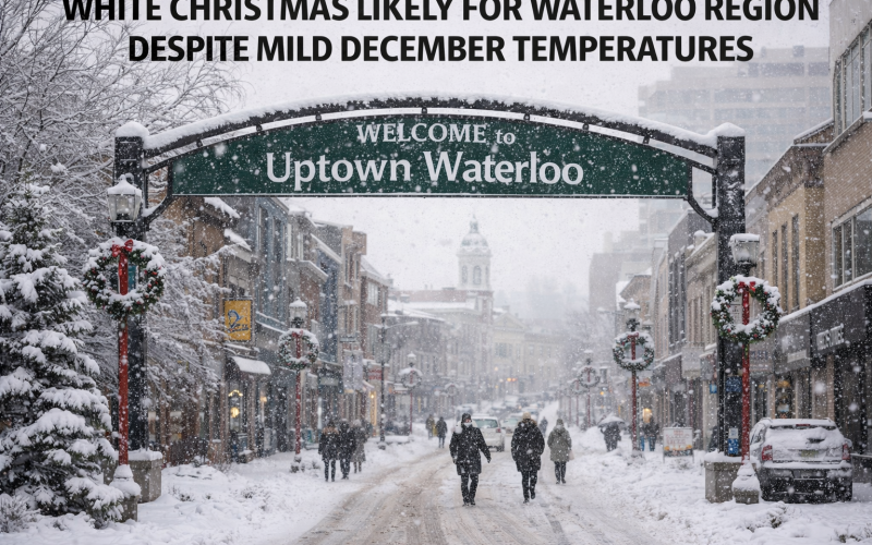 White Christmas Likely for Waterloo Region Despite Mild December Temperatures