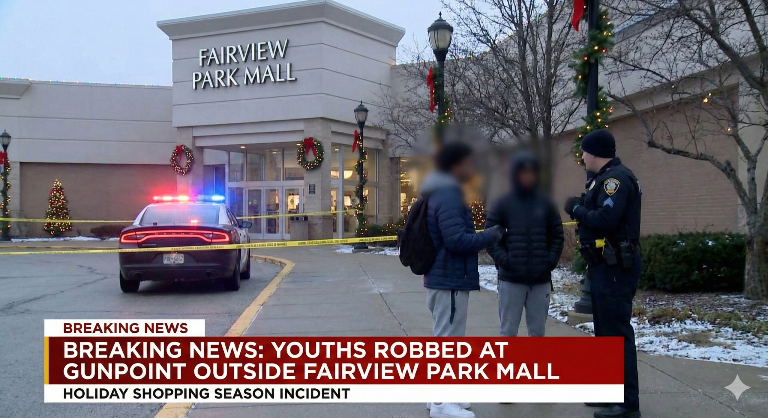 Youths Robbed at Gunpoint Outside Fairview Park Mall During Holiday Shopping Season